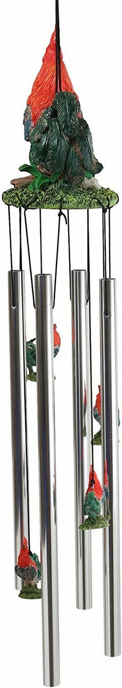 Rustic Country Farm Red Breasted Rooster Chicken Wind Chime Patio Garden Decor-6