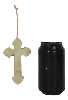 Rustic Western Native Indian Christian Crosses Set of 4 Christmas Tree Ornaments-8