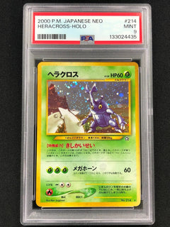 Pokemon 2000 Heracross Holo No. 214 Neo PSA 9 Mint-1