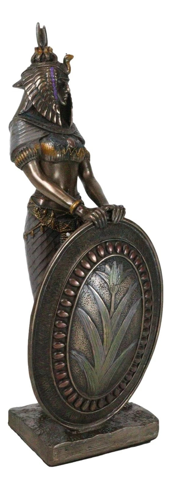 Egyptian Goddess Of Magic & Motherhood Isis Ra With Reed Shield Figurine Decor-8