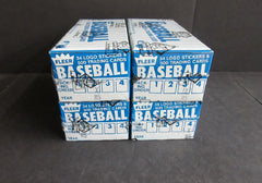 1985 Fleer Baseball Unopened Vending Boxes (Lot of 4) (FASC)-1