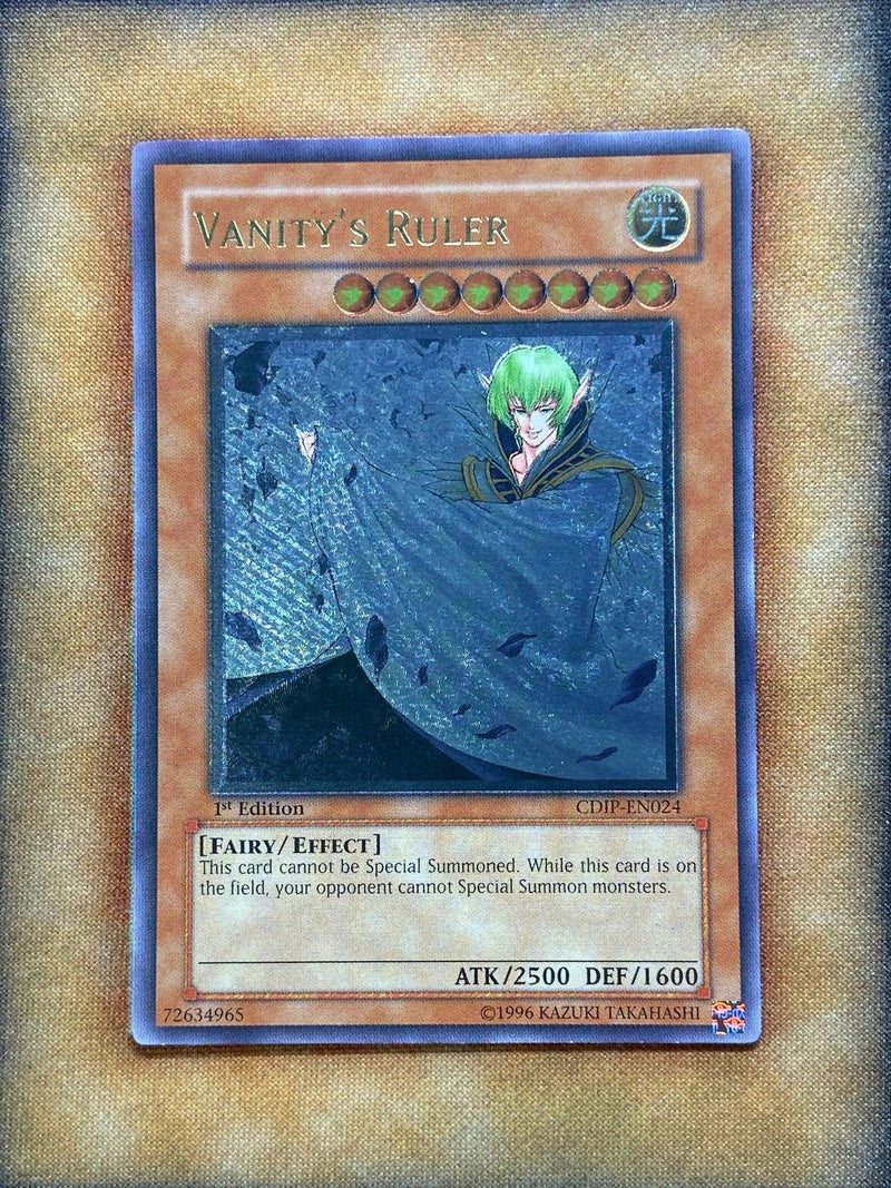 Yugioh Vanity's Ruler CDIP-EN024 Ultimate Rare 1st Ed NM-1