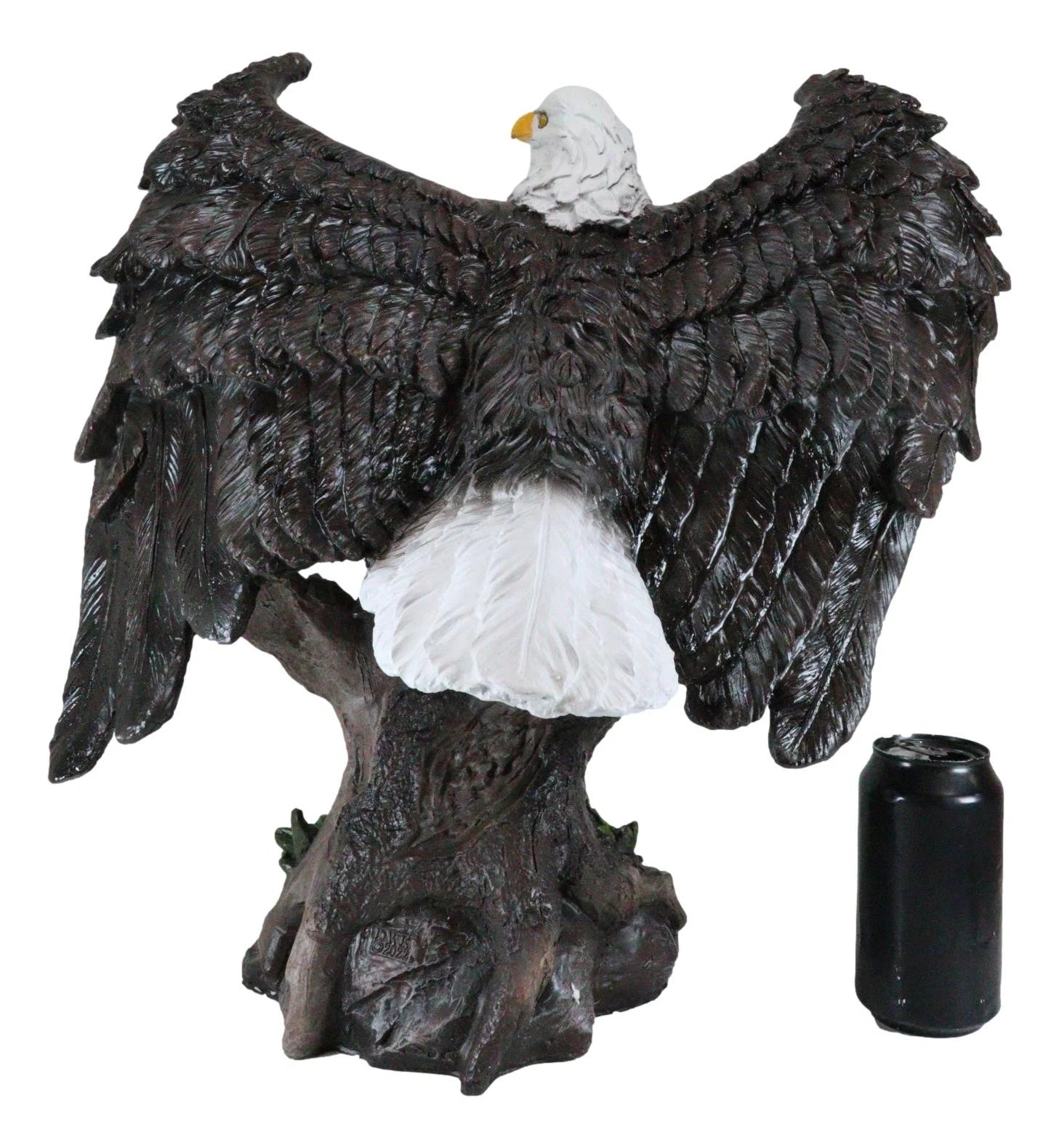 Large 18"H Wings Of Glory Perching Grand Bald Eagle Statue Home Garden Figurine-9