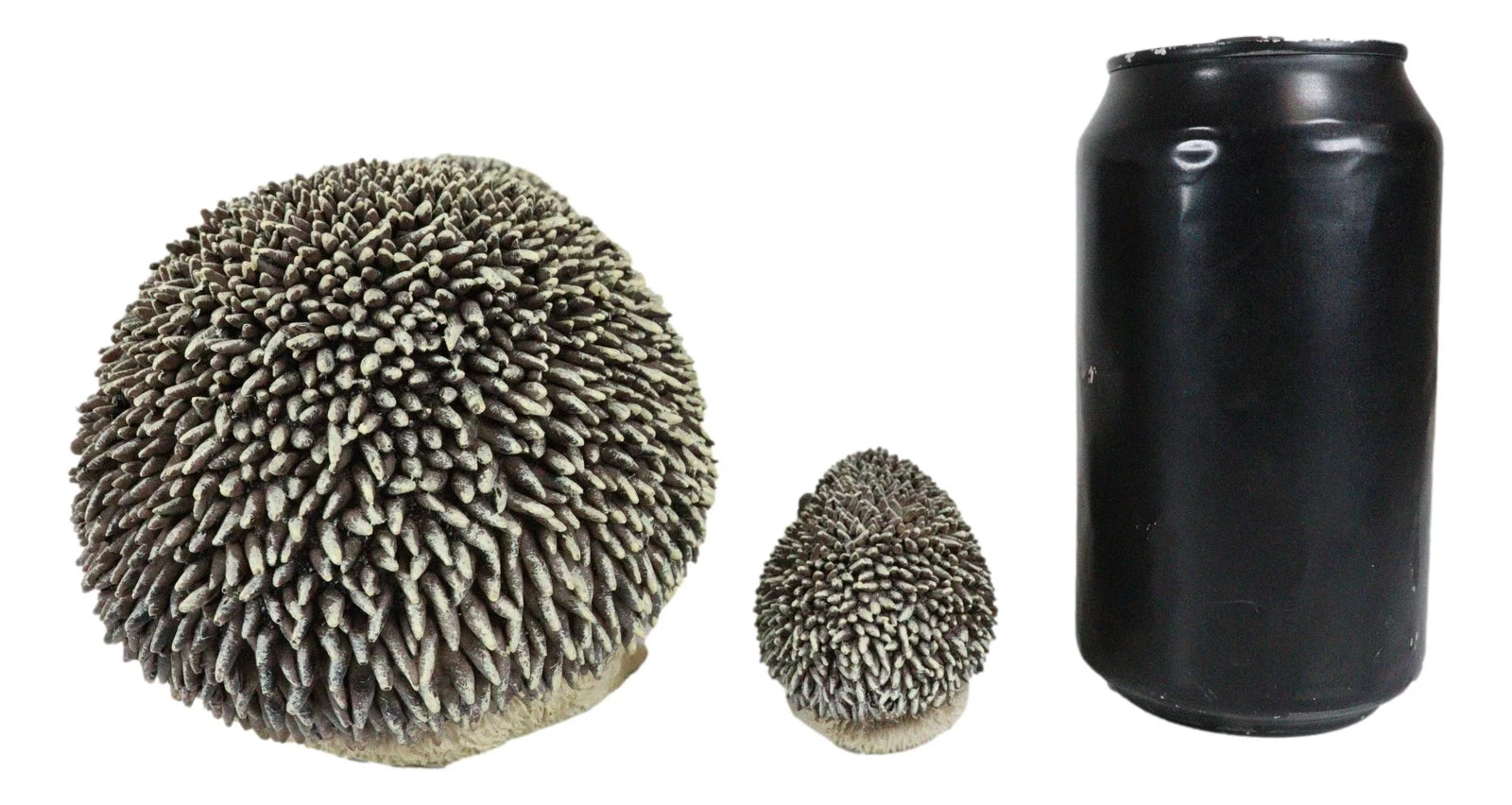 Set Of 2 Wildlife Animals Realistic Mother Hedgehog With Baby Hoglet Figurines-4