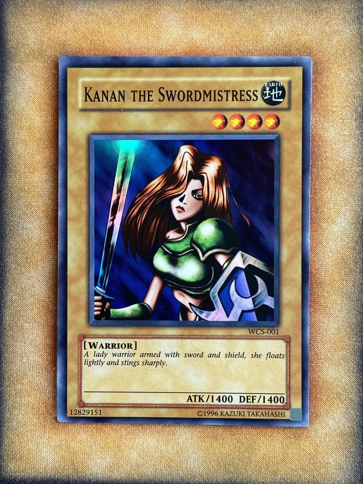Yugioh Kanan the Swordmistress WCS-001 Super Rare MP