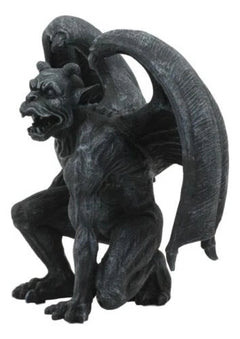 Winged Horned Devil Gargoyle Statue 6.25" Tall Notre Dame Evil Warden Gargoyle-3