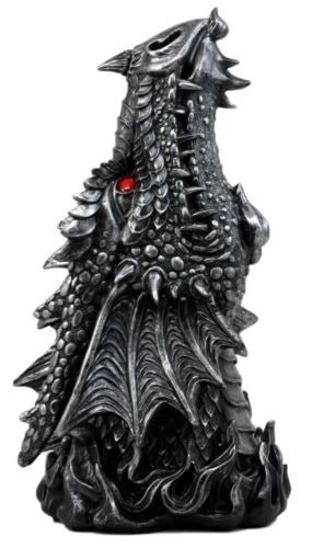 Stryker The Mythical Fire Breathing Dragon Head Sculptural Incense Holder-7