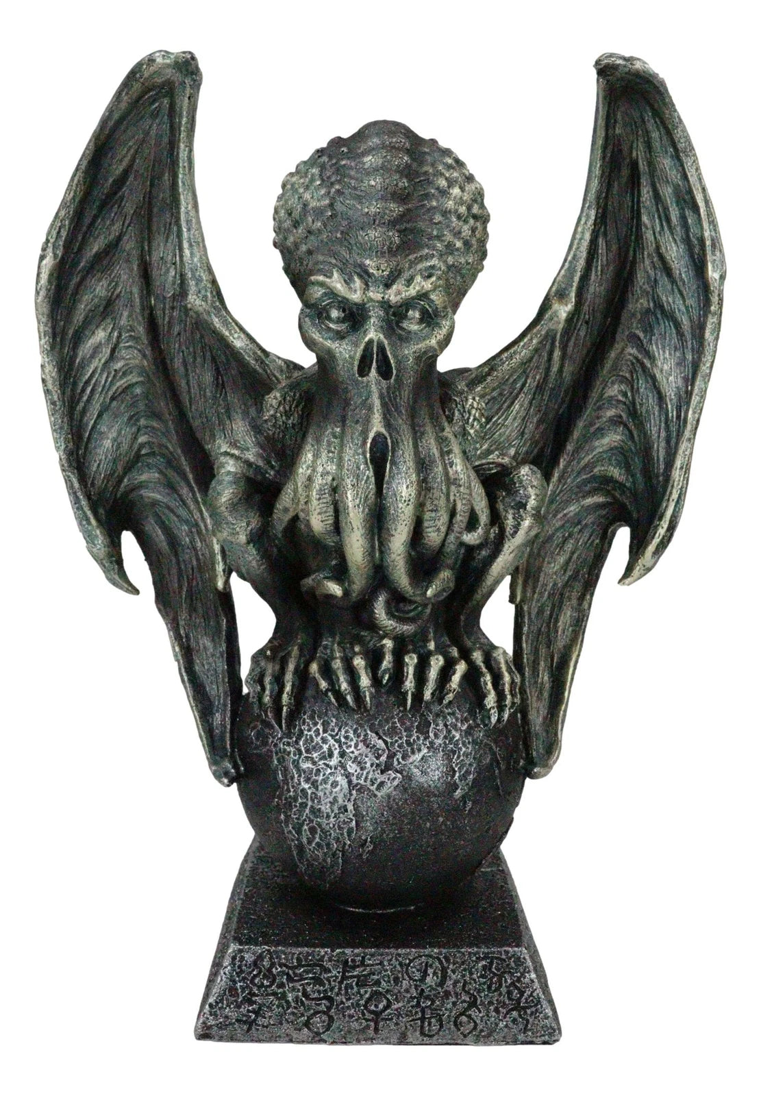 High Priest Great Old Ones Call of Cthulhu Sitting On Earth Globe Orb Figurine-2