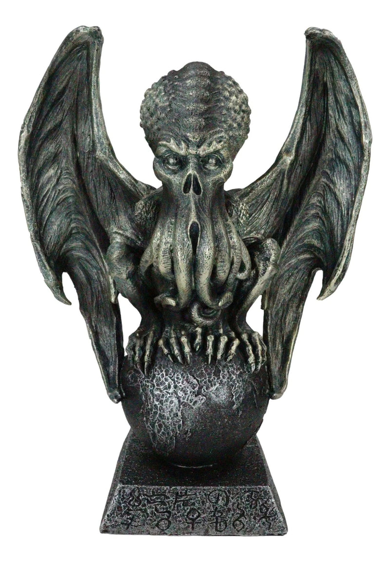 High Priest Great Old Ones Call of Cthulhu Sitting On Earth Globe Orb Figurine-2