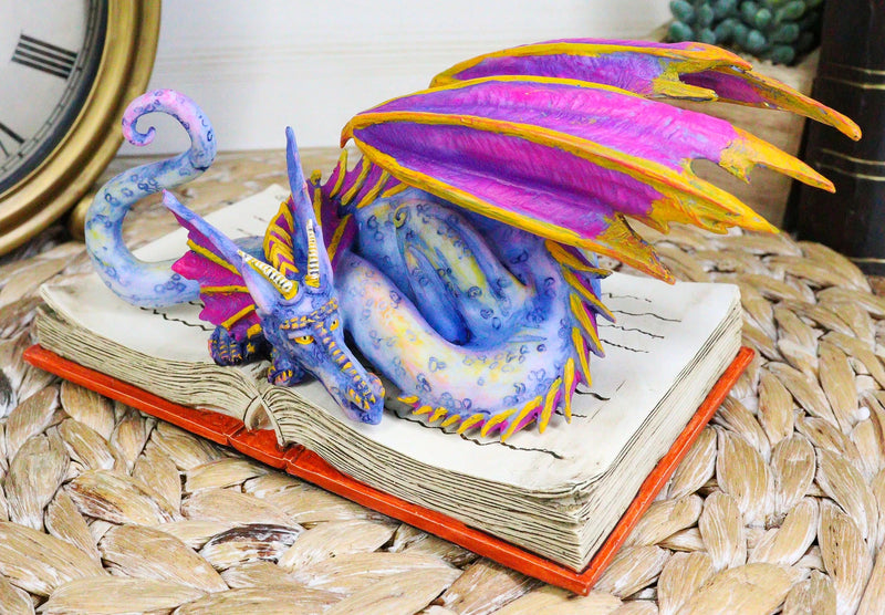 Amy Brown Fantasy Rainbow Book Wyrm Dragon Of Bibliography Figurine Decor Statue-2