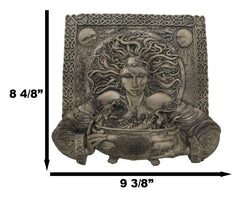 Celtic Goddess of Rebirth Cerridwen With Magical Potions Cauldron Wall Decor-5