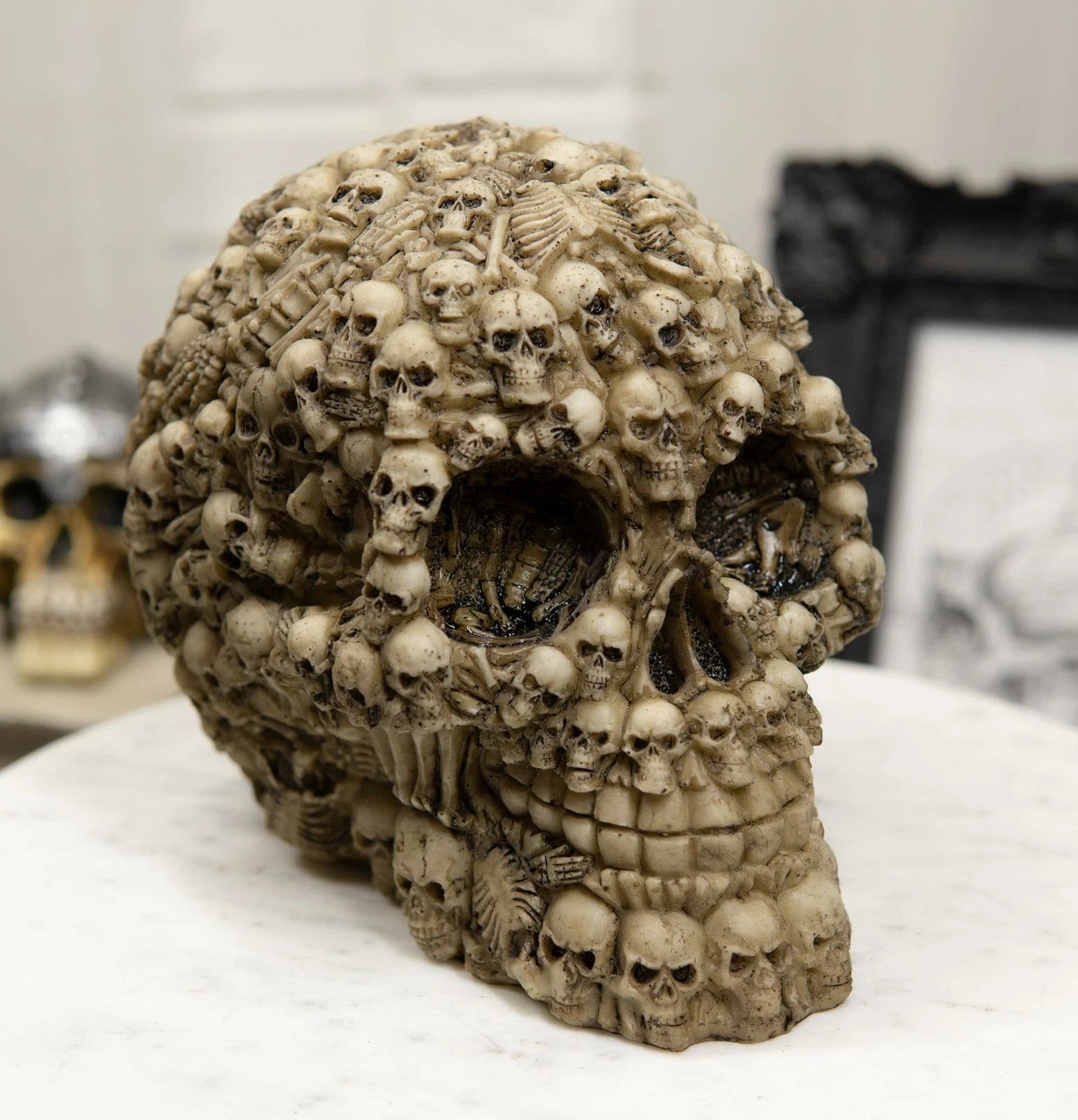 Ghost Whisper Lost Souls Skull Statue Figurine Sculpture 5.5" Long
