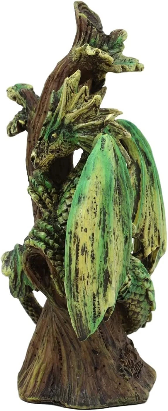Mother And Baby Gaia Tree Earth Dragon Wyrmling Statue Figurine SET OF 2-5