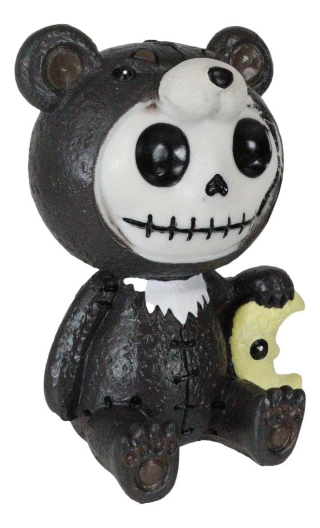Furrybones Kuma The Black Teddy Bear Costume Skeleton Figurine Furry Bones-6
