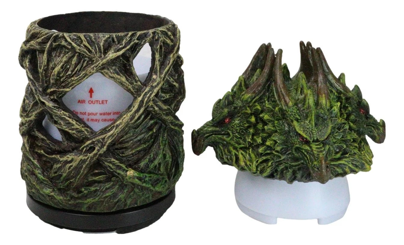 Greenman Dryad Tree Hydra 4 Headed Dragon Aroma Oil Diffuser W/ LED Lights-6