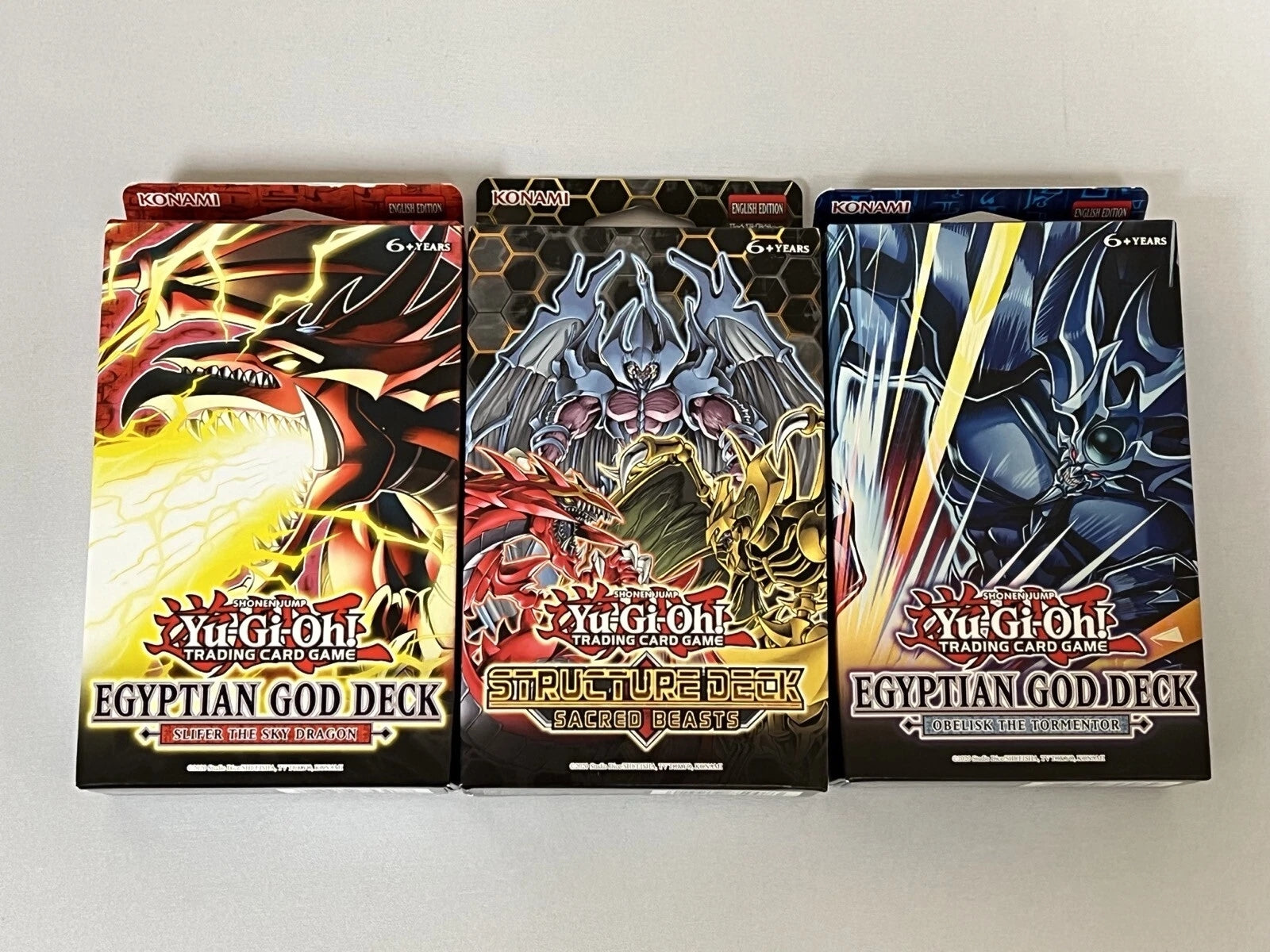 Yugioh Egyptian God Decks + Sacred Beast Structure Deck Bundle Factory Sealed-1