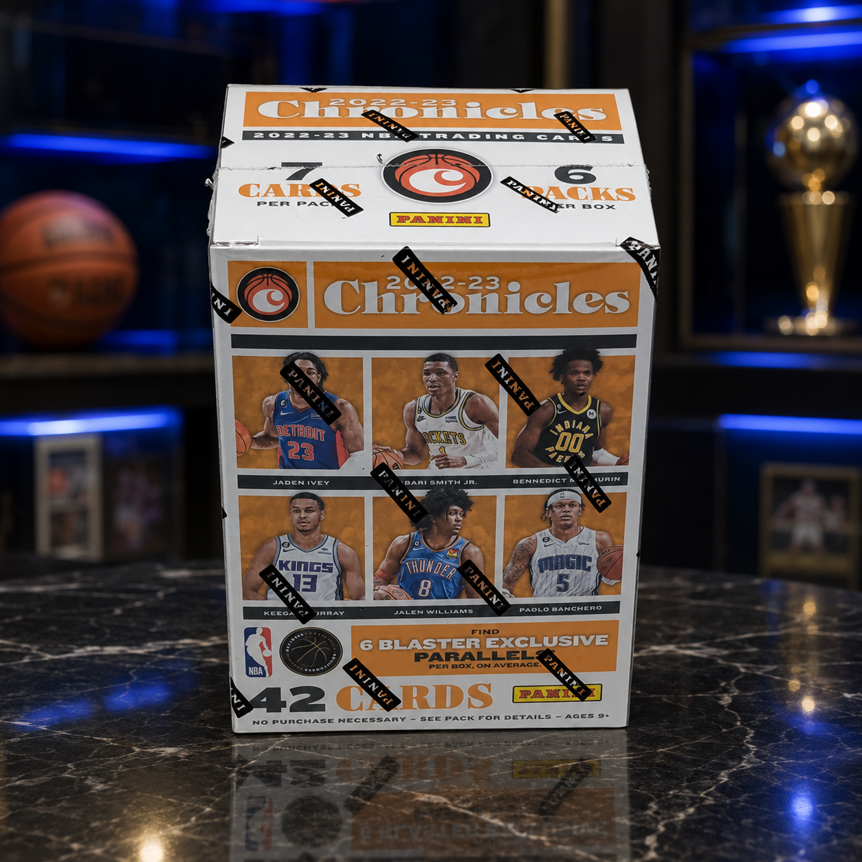Chronicles Basketball Cards 2022-23 Panini NBA Blaster Box, Factory Sealed, 42 Cards, 6 Packs, Pink Parallels, Rookies And Inserts Possible
