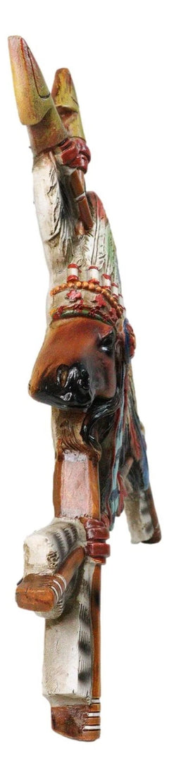 Native Tribal American Indian Chief Horse In Headdress With 3 Arrows Wall Decor-5