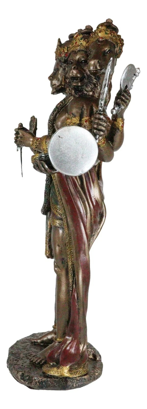 Panchamukhi Anjaneya Five Faced Hanuman Statue Monkey Hindu God Warrior Figurine-4