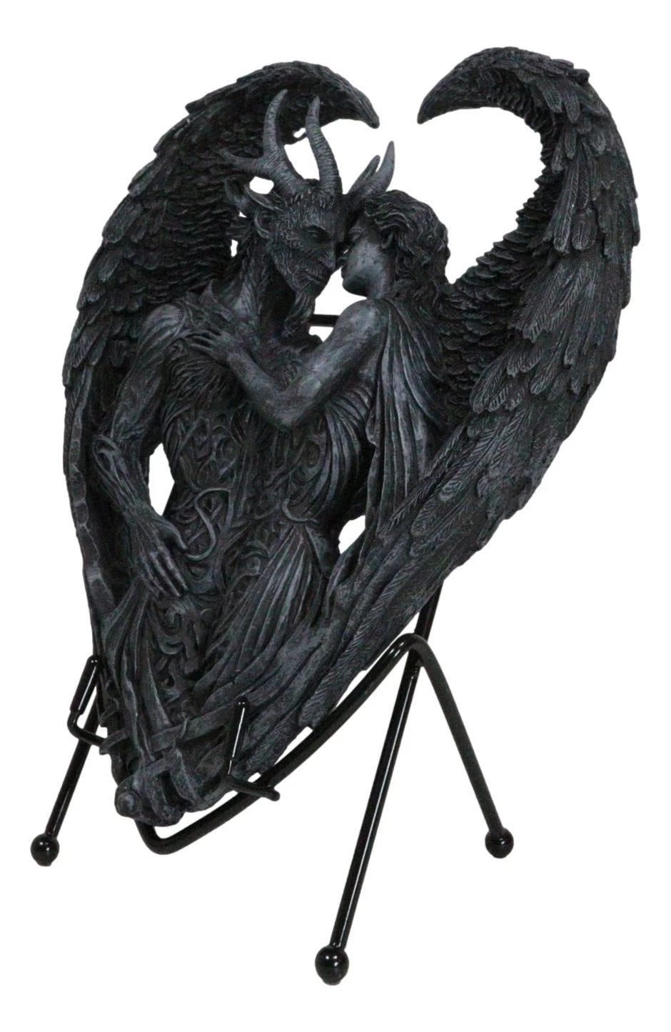 Solemn Vow Innocence Demon And Lilith Dark Angel Heart Plaque With Stand-5