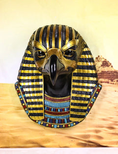 Ancient Egyptian Deity Horus God Of The Sky Bust Wall Plaque Sculpture 12.25"H-1