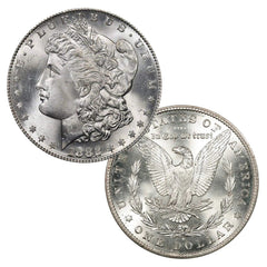 1882 S Morgan Silver Dollar $1 Brilliant Uncirculated BU 90% Silver-1