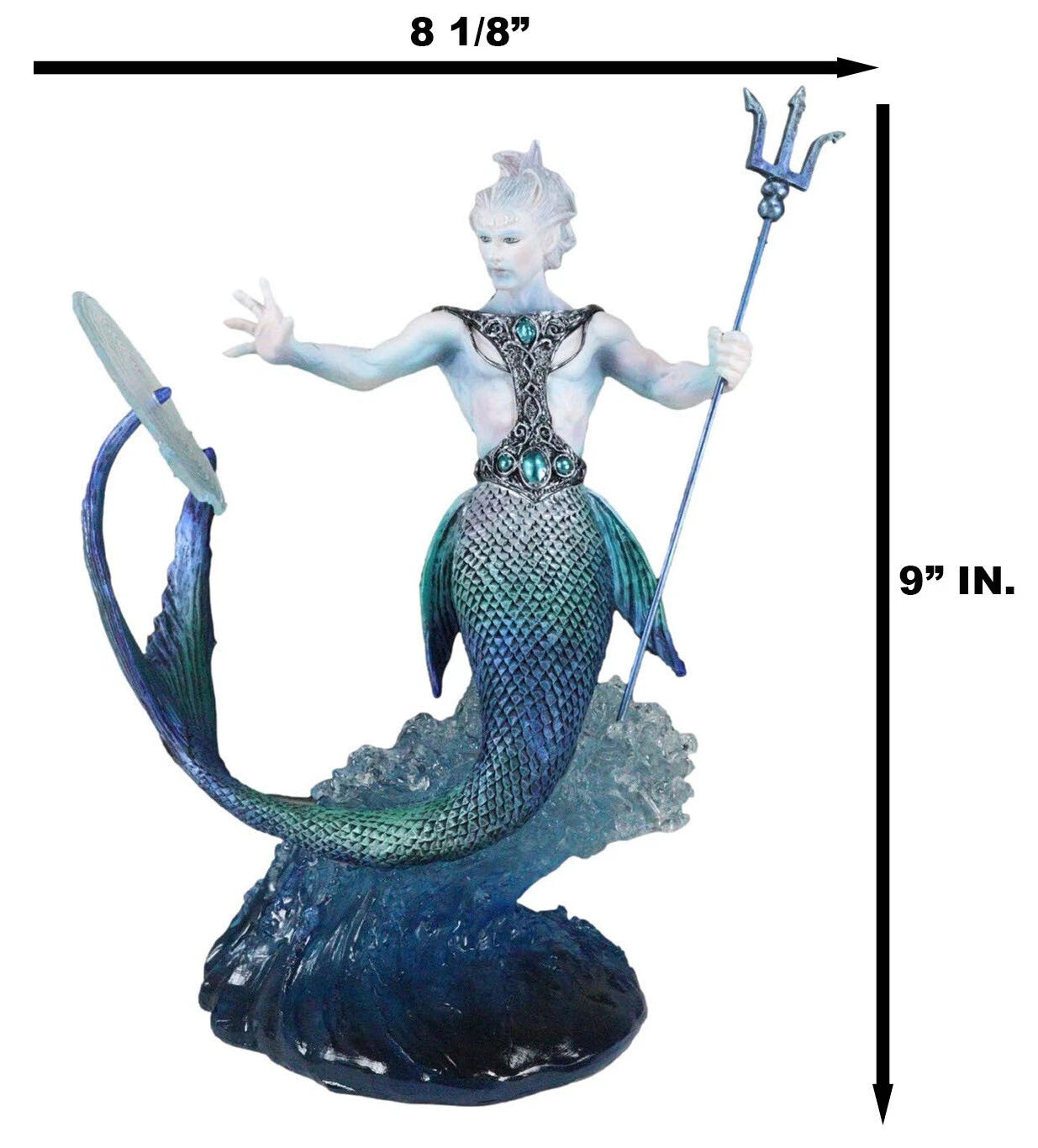 Water Elemental Talokan Sea Wizard Sorcerer Bending Ocean Spirit Energy Figurine-2