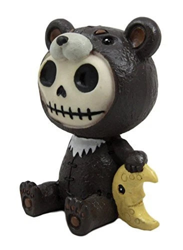 Furrybones Kuma The Black Teddy Bear Costume Skeleton Figurine Furry Bones-5