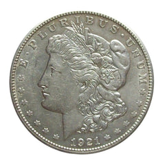 1921 90% Silver Morgan Dollar About Uncirculated-2