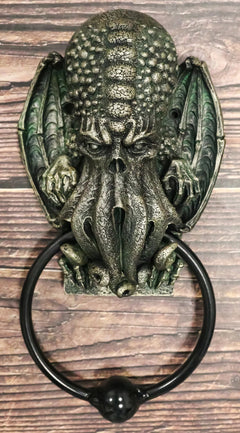 Nautical Ocean Monster Cthulhu Kraken Octopus Door Knocker Sculpture-1