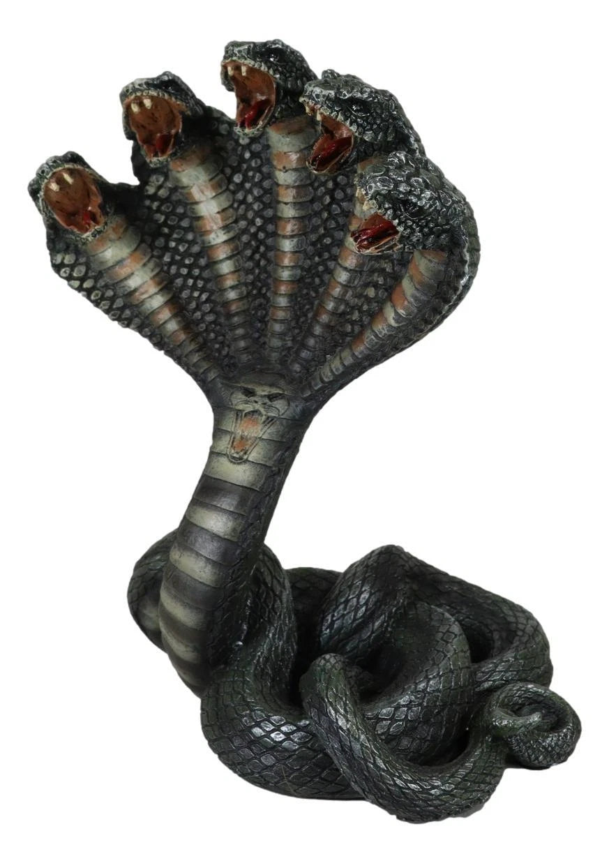 Hindu Primordial Multi Headed Shesha Snake Demigod Nagaraja Of Vishnu Figurine-2