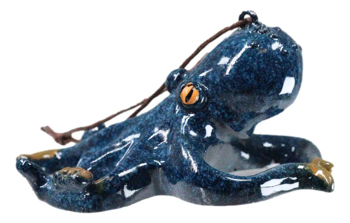 Set Of 6 Blue Giant Sea Octopus Ocean Marine Wall Hanging Decor Tree Ornaments-4