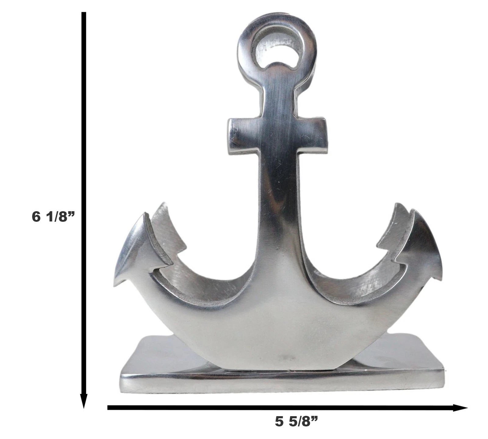 Aluminum Sailor Marine Sea Ship Anchor Decorative Paper Napkin Holder Sculpture-5