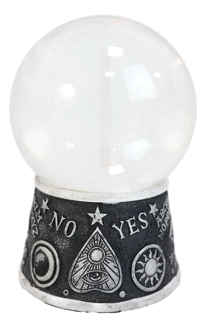 Tablero espiritual de ouija wicca, plancheta de mal de ojo, bola de cristal LED para mirar-3