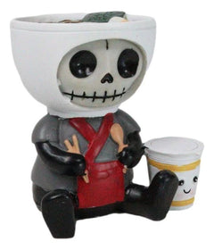 Figura de Furrybones Ramon, tazón de ramen japonés, esqueleto de Master Chef, huesos peludos-6