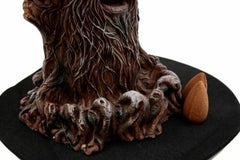 Whispering Forest Celtic Greenman Backflow Incense Cone Burner Figurine-4