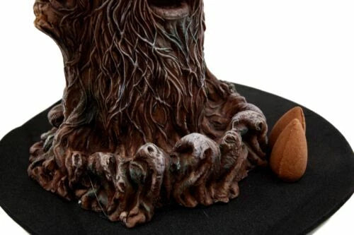 Whispering Forest Celtic Greenman Backflow Incense Cone Burner Figurine-4