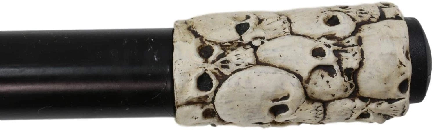 Gothic Skull With Royal Regalia KingCrown Decorative Prop Cosplay Walking Cane-4