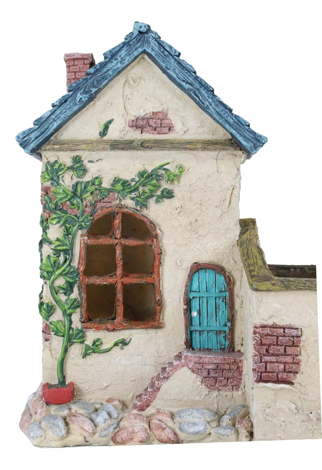Fairy Garden LED Light Mediterranean Cottage Floral Planter House Mini Figurine-4