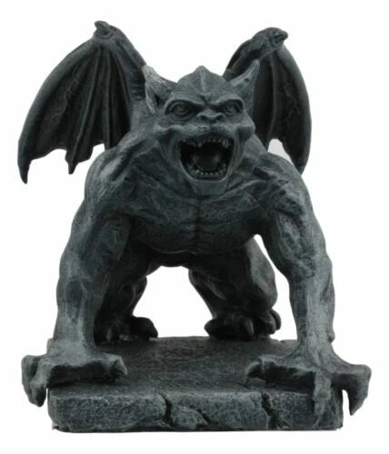 Winged Demonic Gargoyle Statue Gothic Night Crawler Sentry Stone Devil-1