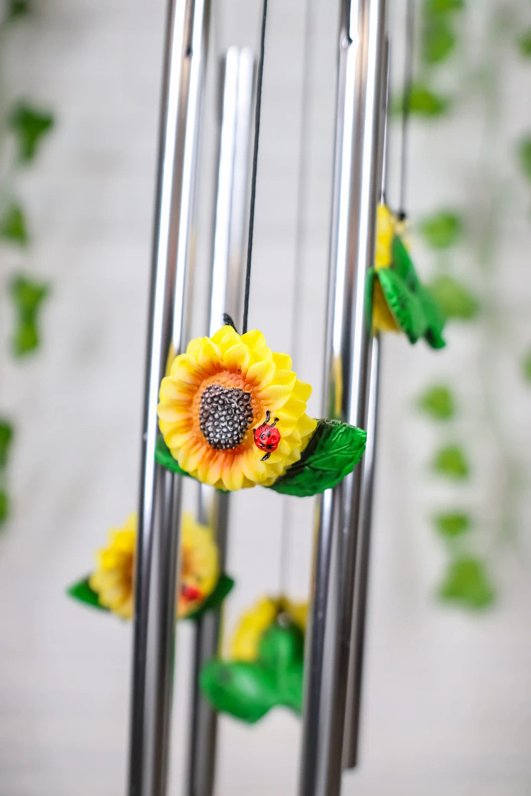 Spring Sunflowers Bloom Resonant Relaxing Wind Chime Patio Garden-6