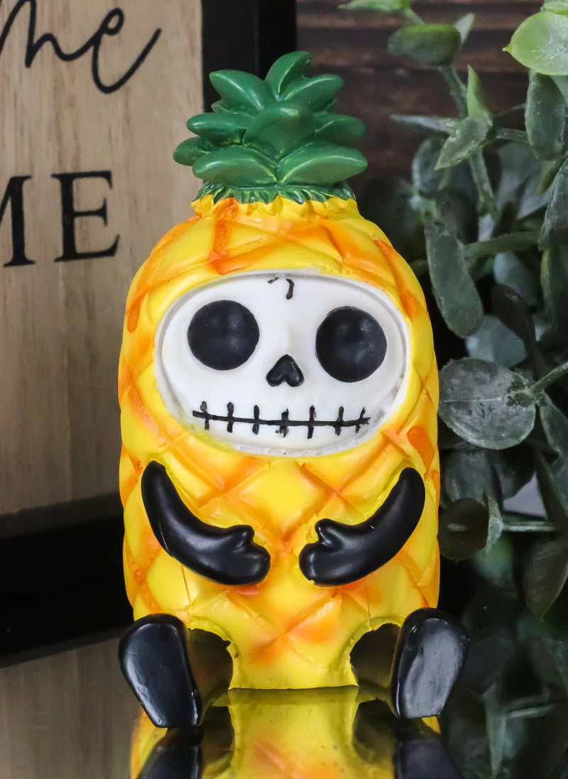Furrybones Skeleton Fruity Pina Tropical Pineapple Figurine 3.25"H-2