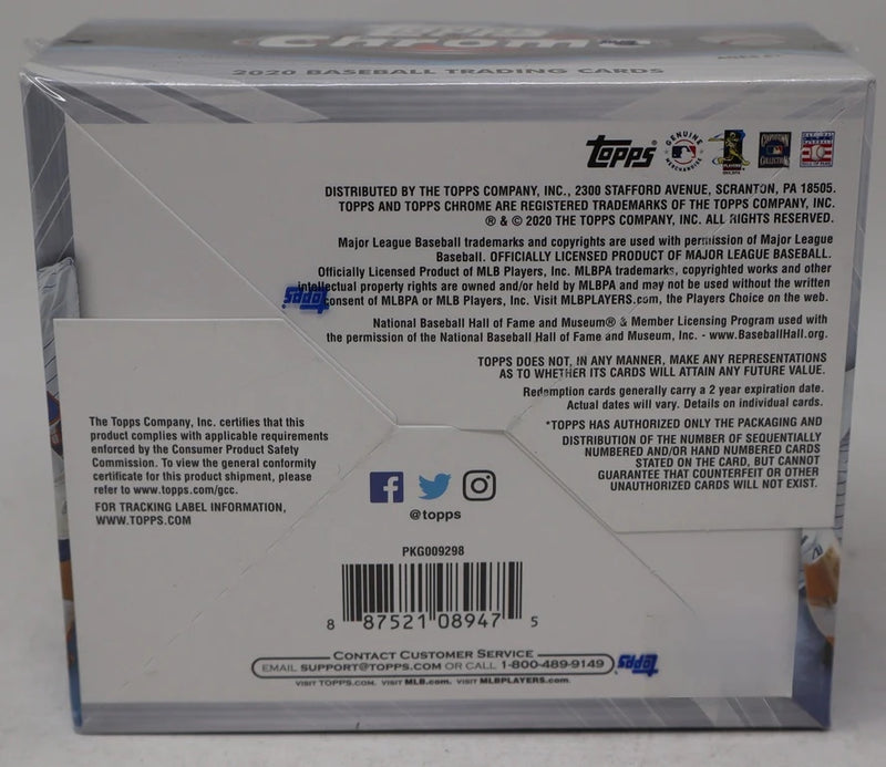 2020 Topps Chrome Baseball Jumbo Box (Hobby) (12/13)-3