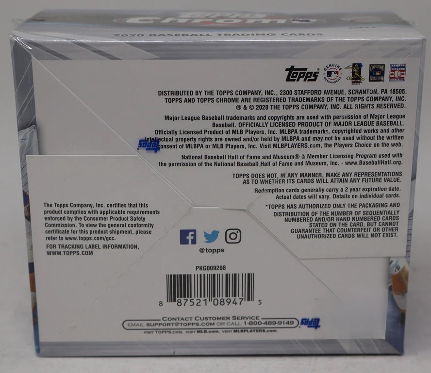 2020 Topps Chrome Baseball Jumbo Box (Hobby) (12/13)-3