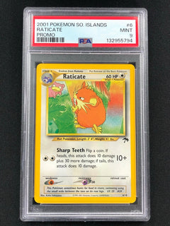 Pokemon 2001 Raticate 6/18 Islands Promo PSA 9 Mint-1
