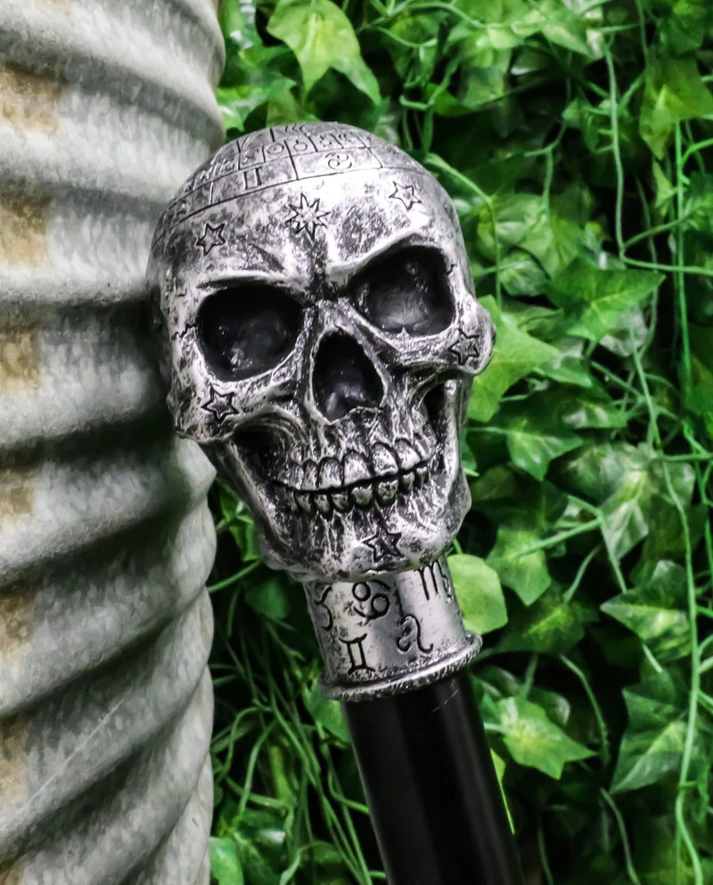Gothic Celtic Astrology Skull Decorative Prop Walking Cane Accessory-4