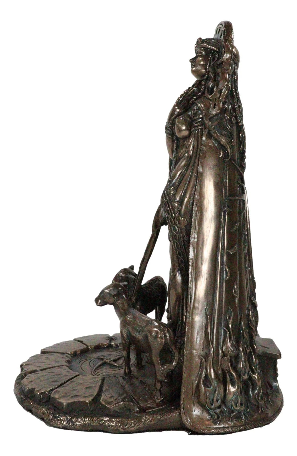 Celtic Goddess of Fire Brigid Statue Patroness Of Hope Poetry Livestock Healing-4