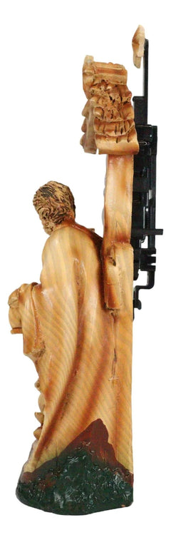 Christian Rustic Holy Family Nativity of Jesus Desk Table Clock Figurine-5