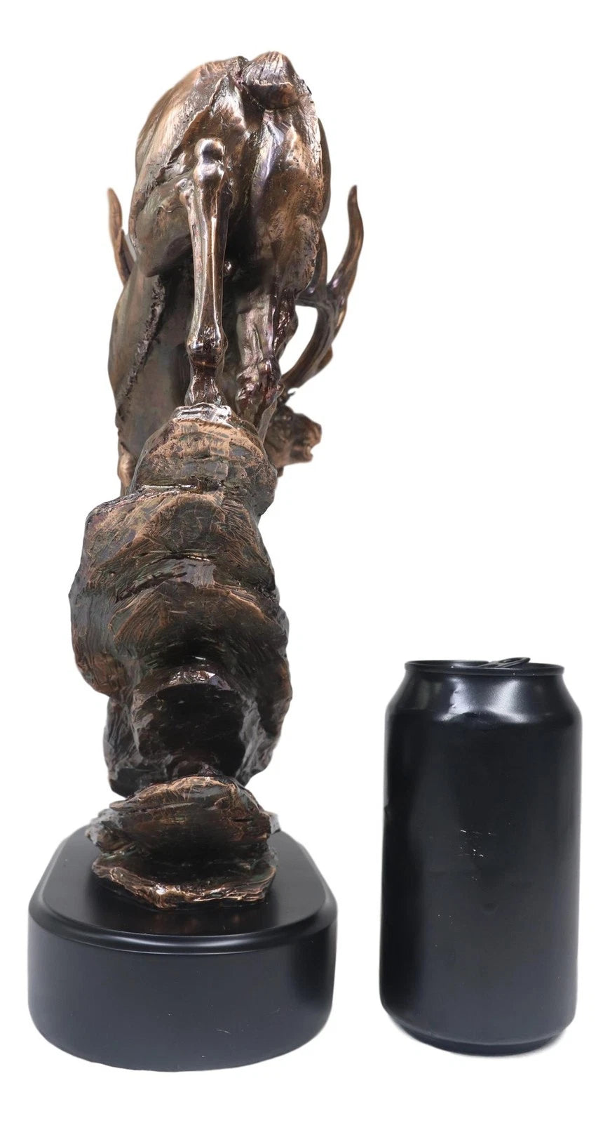 Large Bellowing Wapiti Bull Elk Deer Rustic Bronze Electroplated Finish Statue-6