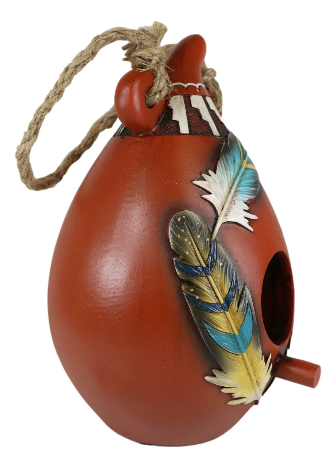 Southwestern Indian Trinity Dreamcatcher Feathers Hanging Birdhouse Bird Feeder